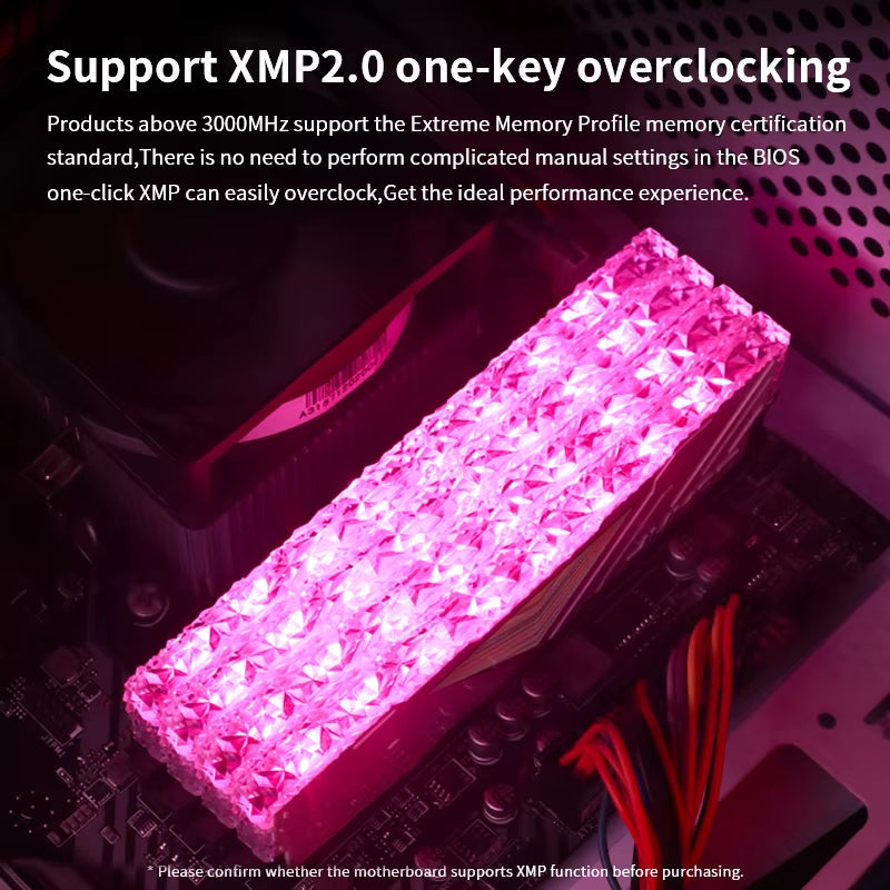 Memoria Ram RGB DDR4 8GBX2 16GBX2 3200Mhz 3600Mhz Kit Dual Channel Stunning Desktop Memoria Ram
