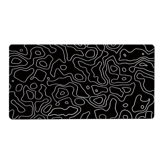 Reusable Mouse Pad Natural Rubber Mouse Pad Waterproof Foldable Gaming Mouse Pad with Abstract Print Non-Slip for Computer
