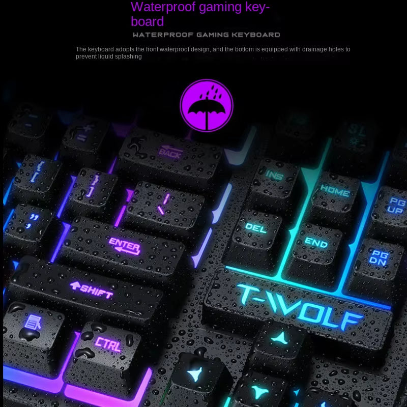 Spanish Keyboard Illuminated Gaming Pc Keyboards Computer Gamer Usb with Ñ Led Clavier Wired Luminous by Cable Teclado Español