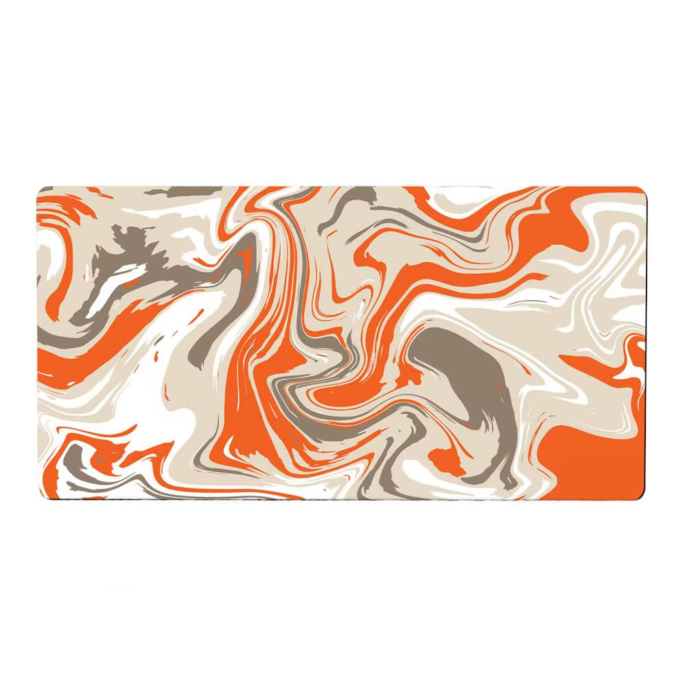 Reusable Mouse Pad Natural Rubber Mouse Pad Waterproof Foldable Gaming Mouse Pad with Abstract Print Non-Slip for Computer