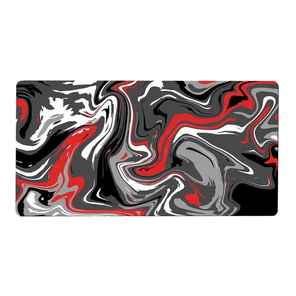 Reusable Mouse Pad Natural Rubber Mouse Pad Waterproof Foldable Gaming Mouse Pad with Abstract Print Non-Slip for Computer