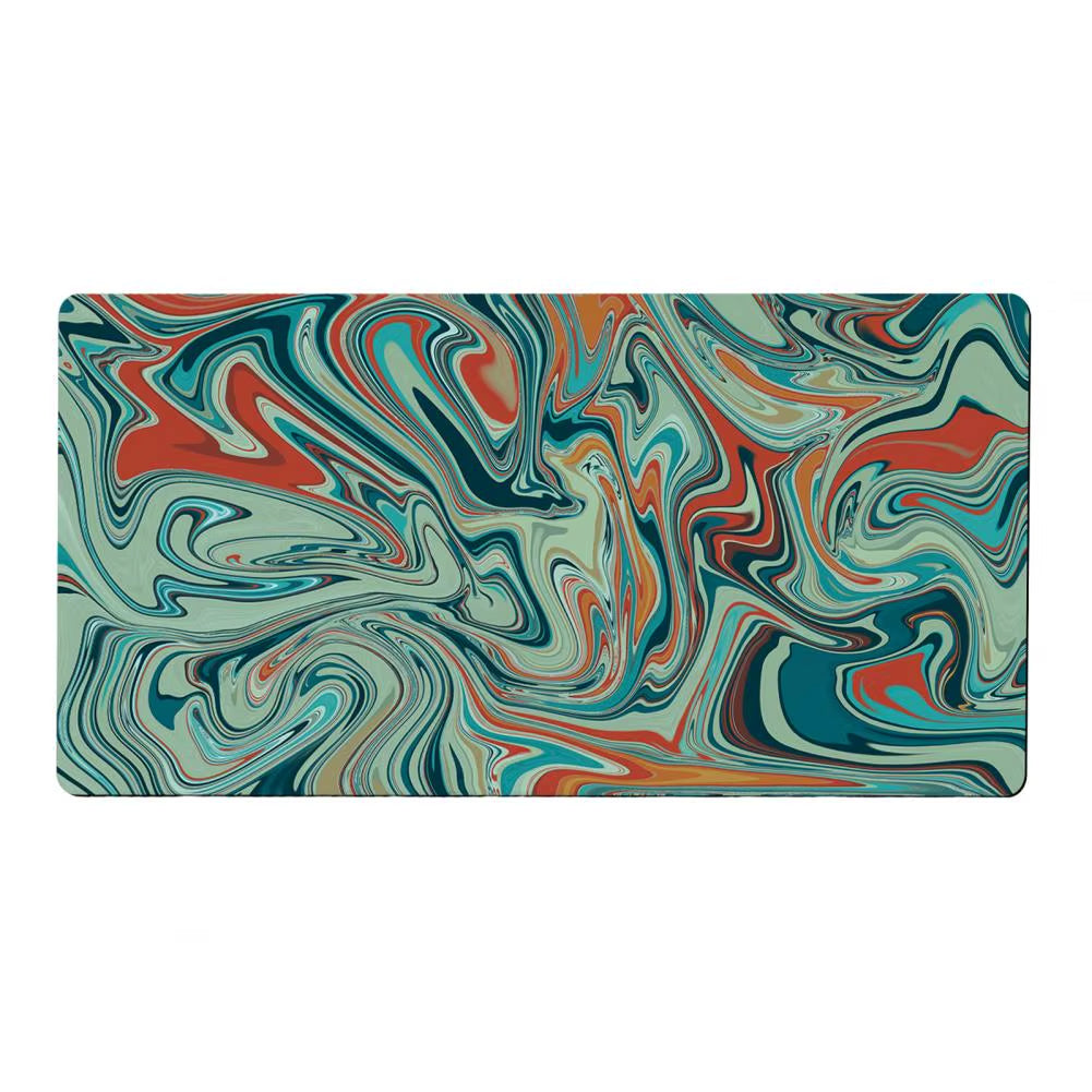 Reusable Mouse Pad Natural Rubber Mouse Pad Waterproof Foldable Gaming Mouse Pad with Abstract Print Non-Slip for Computer